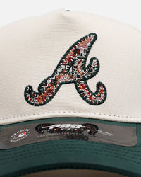 Pro Standard Atlanta Braves 'Tapestry 2.0' Pinch Front Strapback Dark Green