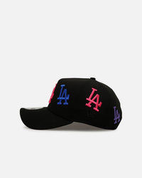 New Era Los Angeles Dodgers 'Dancing Logos' 9FORTY A-Frame Snapback Black
