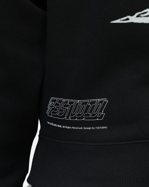 73 Studio Rey Mysterio Masked Hoodie Black Wash
