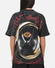 73Studio X Lord Of The Rings Sauron All Over Print T-Shirt Black Acidwash