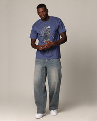 Saint Morta Wraith Cut T-Shirt Petrol Blue