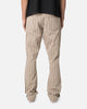 MNML B389 Striped Flare Pants Brown