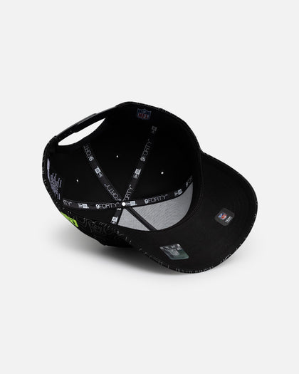 New Era Las Vegas Raiders 'Neon Ops' 9FORTY A-Frame Snapback Black