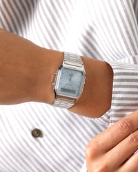 Casio AQ230A-2A1 Watch Silver/Turquoise