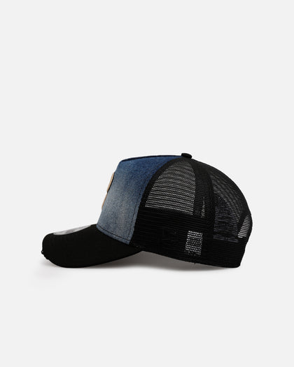 New Era Philadelphia Phillies 'Bleach' 9FORTY A-Frame Trucker Snapback Denim
