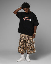 Loiter Lace Jorts Leopard