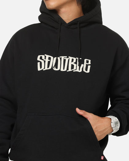 S Double Mid Block Fleece Hoodie Black