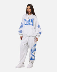 Jordan Brooklyn Collegiate Pullover Hoodie Birch Heather Grey