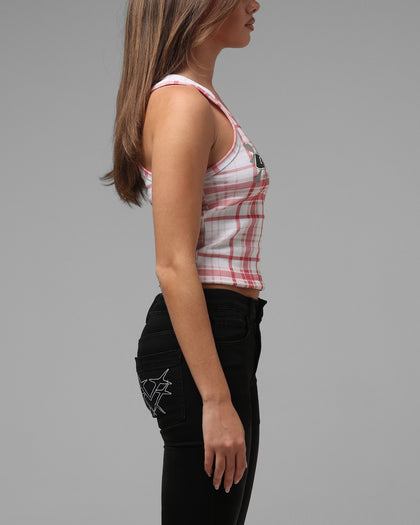 Loiter Women's Shibuya Tank Red Plaid
