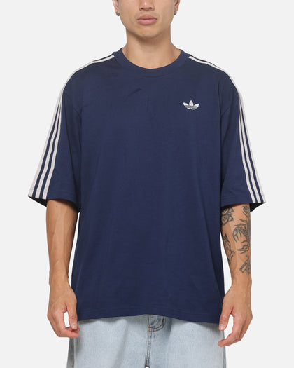 Adidas 3 Stripes Oversized T-Shirt Night Indigo