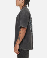 West Coast Choppers Chain Cross T-Shirt Black Acidwash