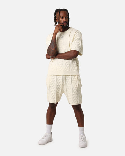 XXIII Lucas Cable Knit T-Shirt Cream