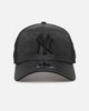 New Era New York Yankees 'Camo' 9FORTY A-Frame Trucker Snapback Black