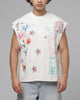 Loiter Hand Drawn Muscle T-Shirt Off White