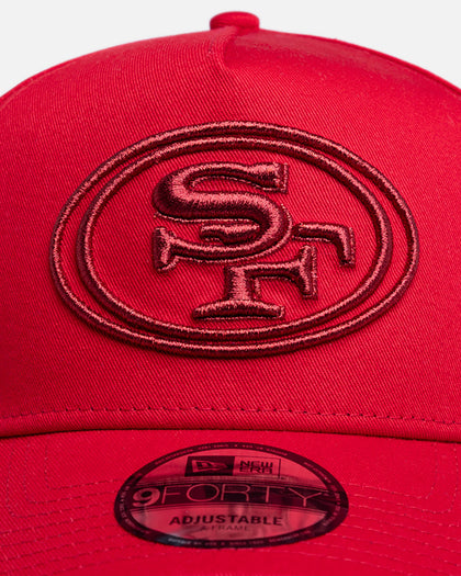 New Era San Francisco 49ers 'New Era x NFL' 9FORTY A-Frame Snapback Red