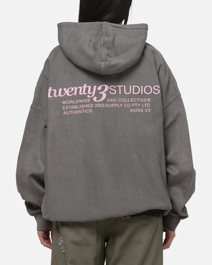 XXII Collectives Hoodie Charcoal/Pink