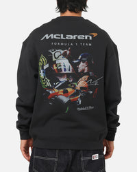 Mitchell & Ness X Mclaren Lando Norris Signature Crewneck Washed Black
