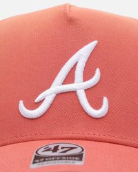 47 Brand Atlanta Braves 'Sun Fade' in 47 Offside Snapback Island Red