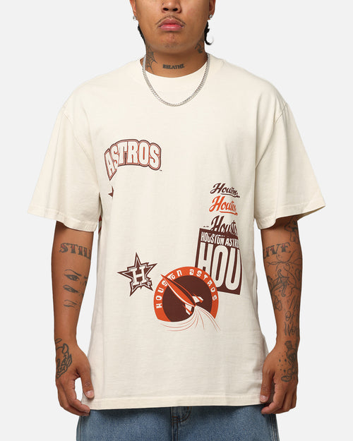 Majestic Athletic Houston Astros Patchwork T-Shirt Ecru