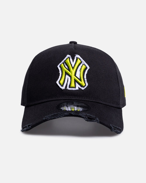 New Era New York Yankees 'Washed Frayed' 9FORTY A-Frame Snapback Washed Black