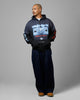 Loiter Void Zip Up Hoodie Washed Black