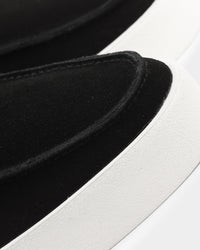 Saint Morta Hemisphere Suede Slip On Loafer Black/White