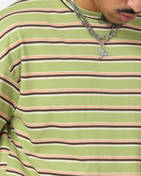 XXIII Standard Stripe T-Shirt Green/Orange