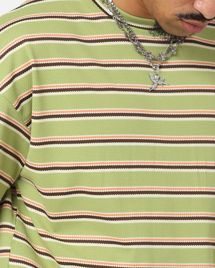 XXIII Standard Stripe T-Shirt Green/Orange