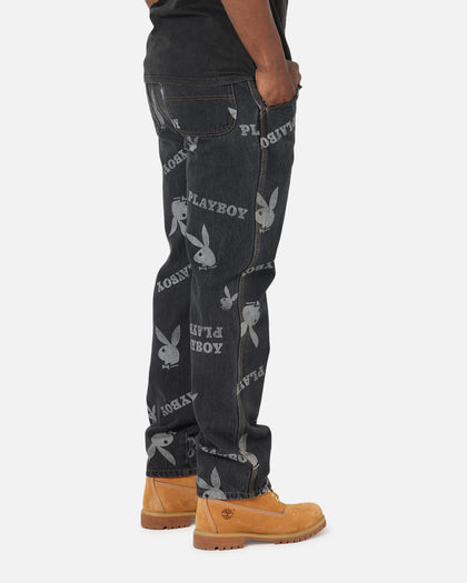 Playboy Mess Denim Jeans Washed Black