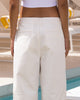 Loiter Patchwork Double Knee Pants Off White