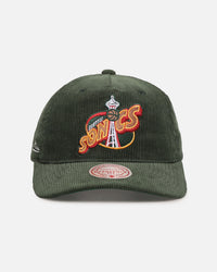 Mitchell & Ness Seattle SuperSonics 'Retro' Deadstock Corduroy Snapback Green