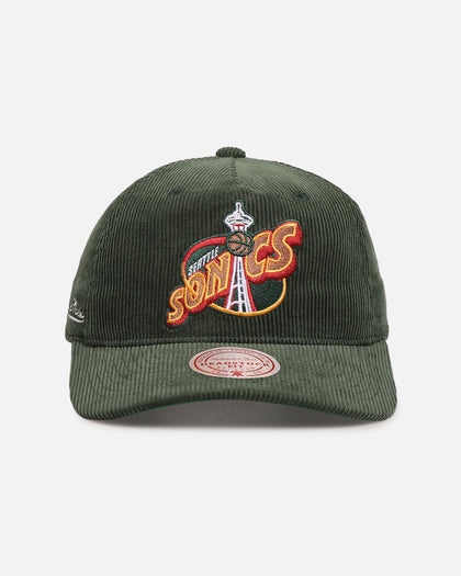 Mitchell & Ness Seattle SuperSonics 'Retro' Deadstock Corduroy Snapback Green