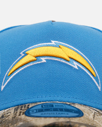New Era Los Angeles Chargers 'Realtree Visor' 9FORTY A-Frame Snapback Official Team Color