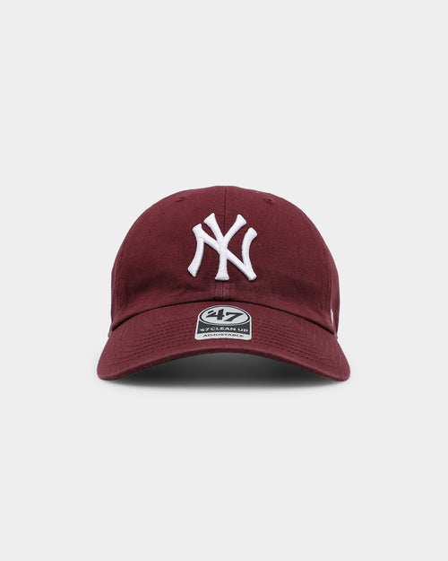 47 Brand New York Yankees '47 Clean Up Strapback Dark Maroon