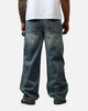 MNML Ultra Baggy Western Jewel Jeans Blue