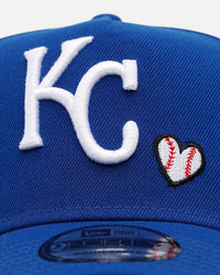 New Era Kansas City Royals 'Baseball Hearts' 9FORTY A-Frame Snapback Official Team Color