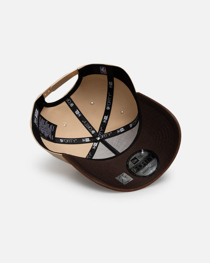 New Era Chicago Bulls 'Oat Walnut Suede' 9FORTY A-Frame Snapback Brown