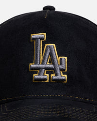 New Era Los Angeles Dodgers 'Statement Suede 10 Year Anniversary' 9FORTY A-Frame Snapback Black Suede