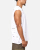 Saint Morta Distressed Oversized Muscle T-Shirt White