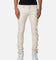 MNML X566 Skinny Leather Lace-Up Pants Cream
