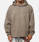 MNML Tonal Grain Knitted Hoodie Brown