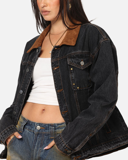 Saint Morta Rodeo Drive Denim Jacket Black Shadow
