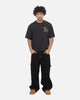 Mitchell & Ness Los Angeles Lakers Tape Crop T-Shirt Washed Black