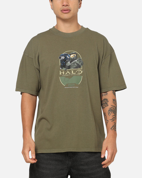 73Studio X Xbox X Halo Not For Angels T-Shirt Military Green