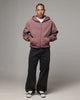 American Thrift Zip Hoodie Oxblood