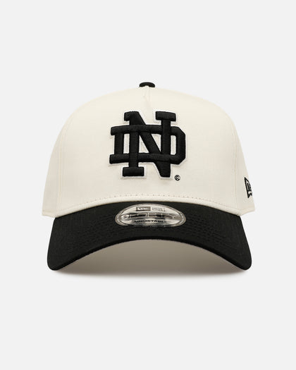 New Era Notre Dame Fighting Irish 'Easy Chrome Black' 9FORTY A-Frame Snapback Chrome/Black