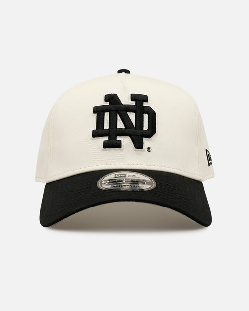 New Era Notre Dame Fighting Irish 'Easy Chrome Black' 9FORTY A-Frame Snapback Chrome/Black