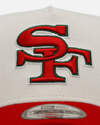 New Era San Francisco 49ers 'Strawberry' 9FORTY A-Frame Snapback Chrome/Red