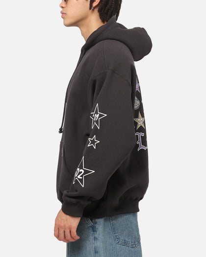 Mitchell & Ness Los Angeles Lakers Blackletter Champs Box Hoodie Washed Black