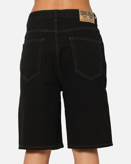 S Double Denim Standard Shorts Raw